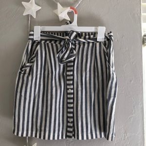 Button-Up Striped Skirt — Never Worn!